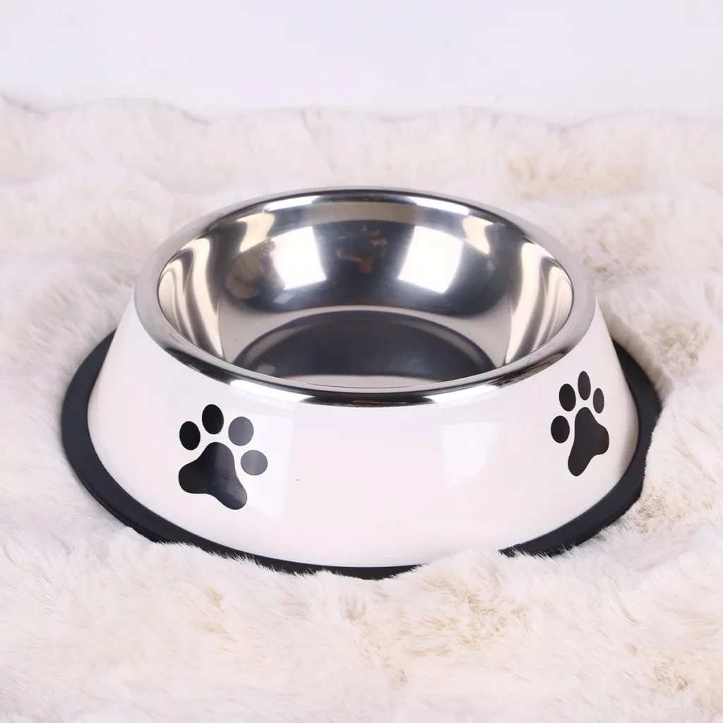 gamelle inox antidérapante pour chiens et chats