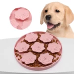 Gamelle Anti Glouton Florale pour les chiens