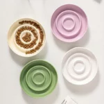 Gamelle anti glouton ronde pour chiens et chats