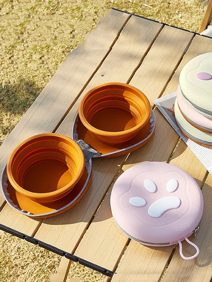 gamelle silicone pliable pour balade et promenade 