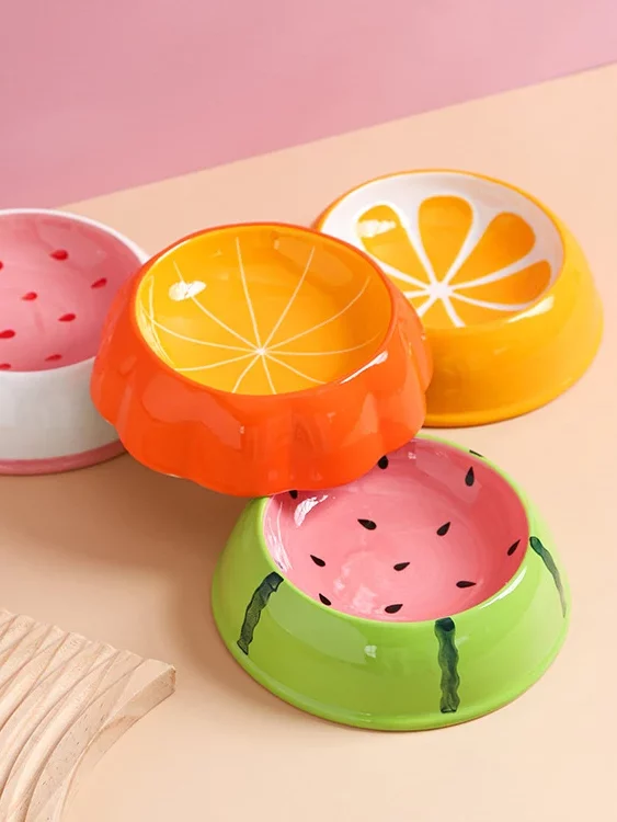 Gamelle céramique fruit pour chien et chat