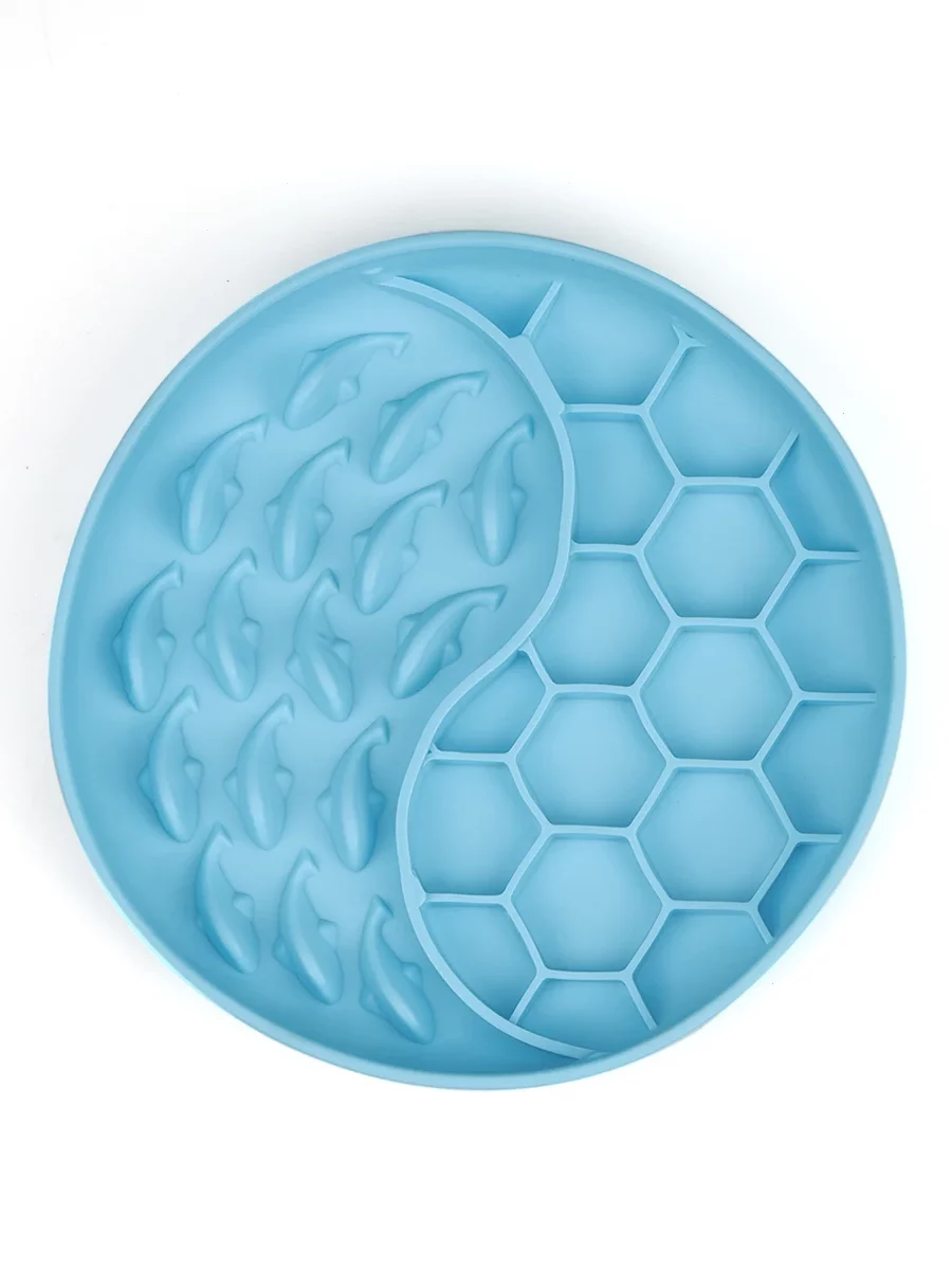 Gamelle pour chien avec design anti-glouton alvéole