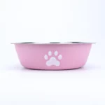 Gamelle chien inox rose