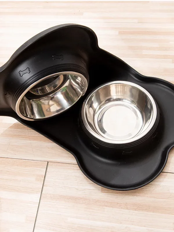 gamelle double antidérapante pour chien et chat