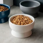 Gamelle céramique haute pour croquette eau pâtée