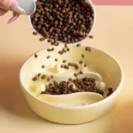 Gamelle anti glouton pastel pour chiot et chaton