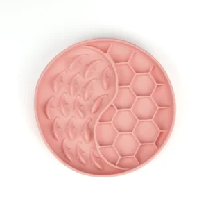 Gamelle Anti Glouton Double Texture Rose