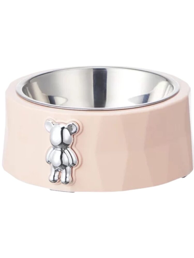 gamelle inox ourson pour chien et chat