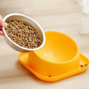 Gamelle en acier inoxydable, design ergonomique pour chiens