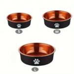 gamelle inox métallisé animaux