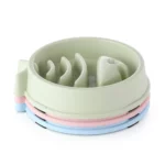 Bol anti glouton pour animaux, modèle poisson, évite les vomissements