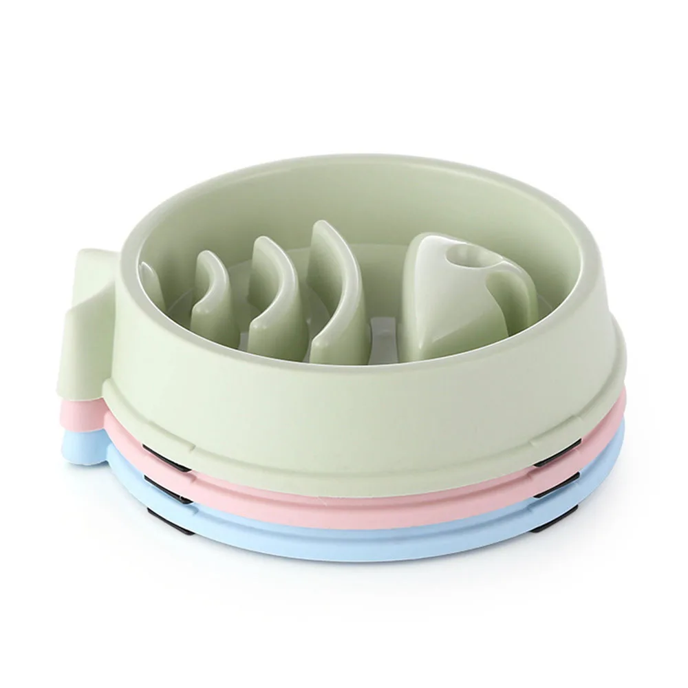 Bol anti glouton pour animaux, modèle poisson, évite les vomissements