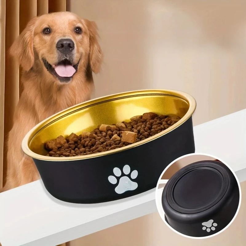 Gamelle inox métallisé pour chien et chat