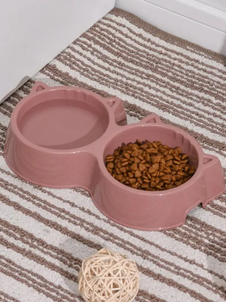 gamelle double plastique pour chiens et chats