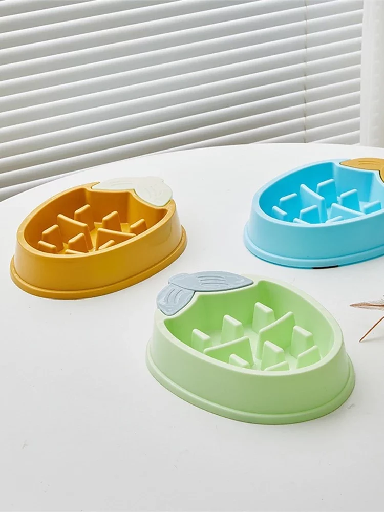 gamelle anti glouton poire pour chien et chat