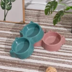 gamelle double plastique pour chiens et chats