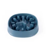 Gamelle anti glouton horloge bleu