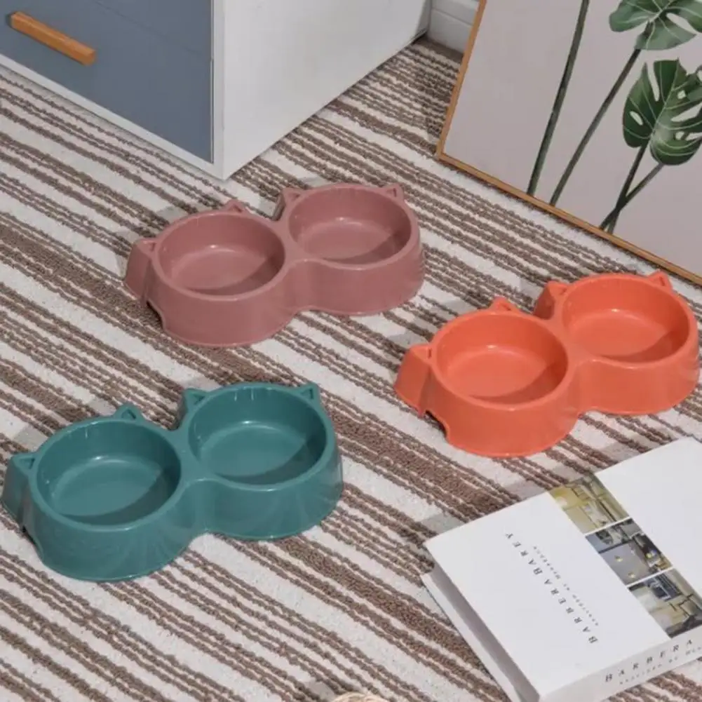 gamelle double plastique pour croquettes pâtée et eau