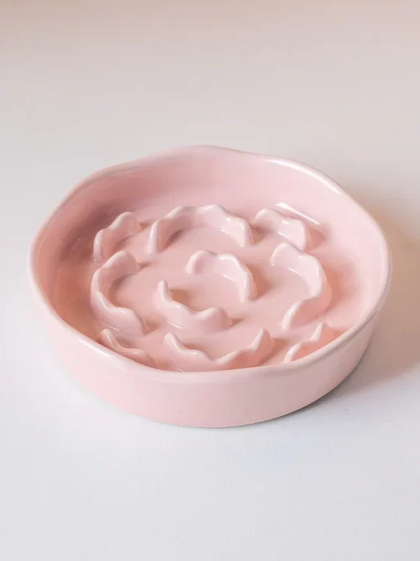 gamelle anti glouton fleur pour animaux