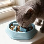 Bol anti glouton en plastique durable pour chiens