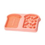 gamelle anti glouton tartine rose