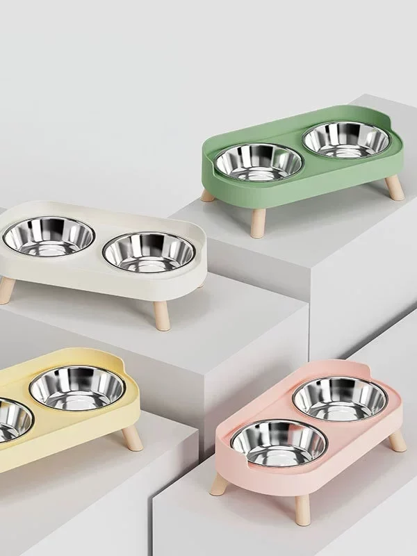 gamelle double surélevée pour chien et chat