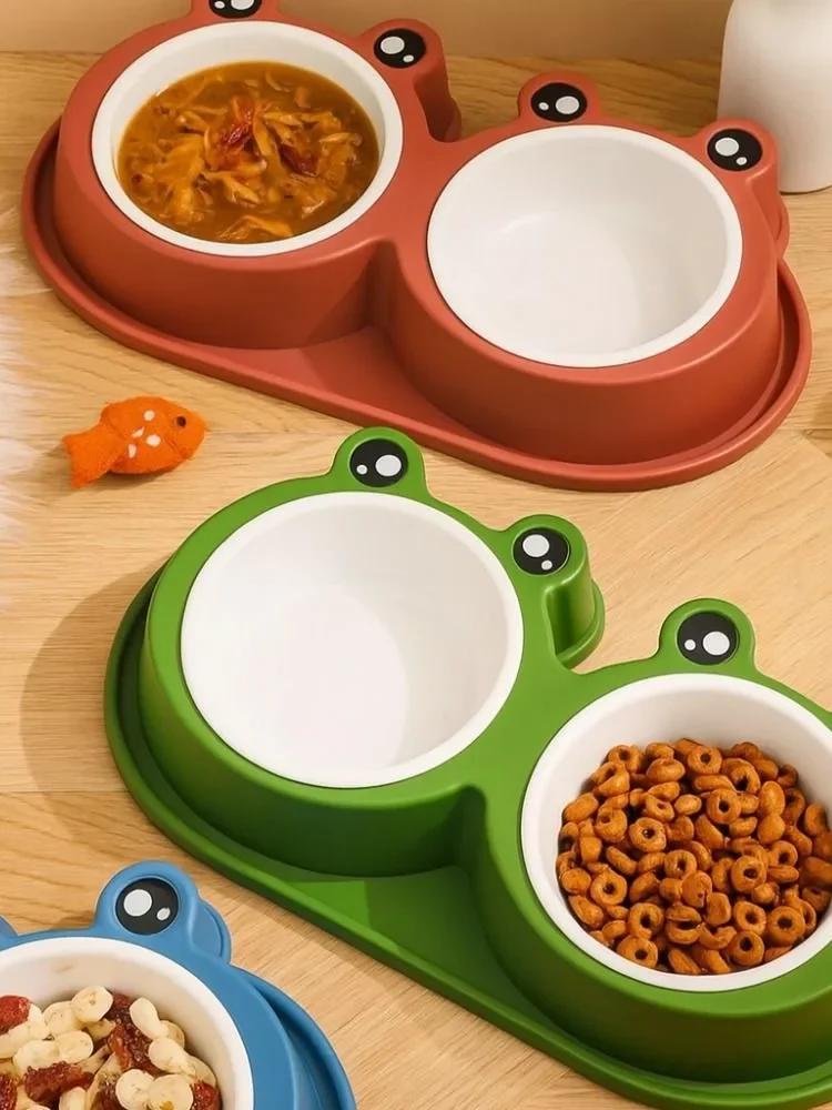 gamelle double grenouille pour animaux