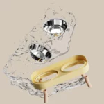 gamelle double surélevée pour eau