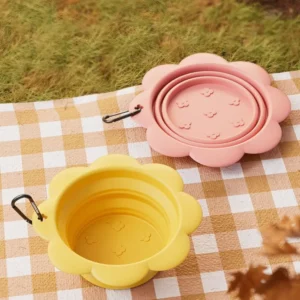 gamelle pliable fleur pour animal