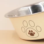 gamelle inox patte pour chiot et chaton