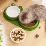 gamelle double grenouille pour croquettes