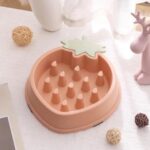 gamelle anti glouton fraise pour chien