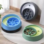 gamelle anti glouton double lune pour animaux