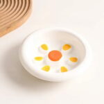 Gamelle design soleil en céramique, parfait pour repas des chiens