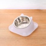 gamelle chat inclinée blanc