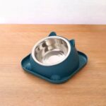 gamelle chat inclinée bleu