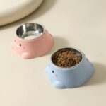 gamelle inclinée dinosaure pour chiot et chaton