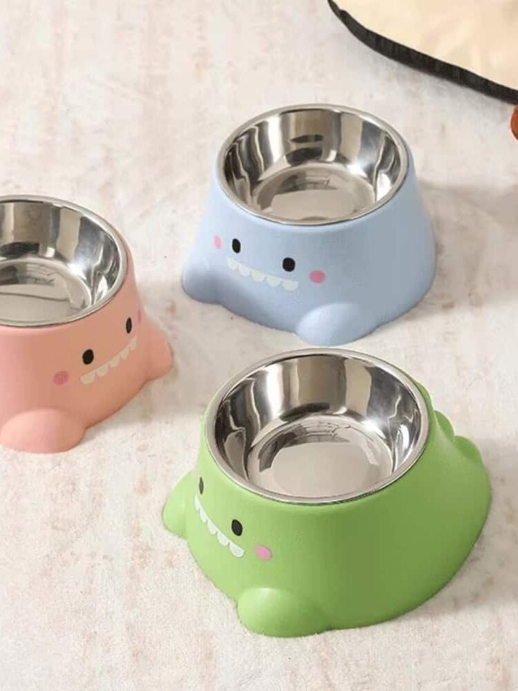 gamelle inclinée dinosaure pour chien et chat