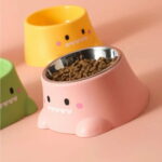 gamelle inclinée dinosaure pour chien et chat