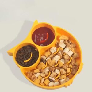 gamelle anti glouton hibou pour chiens et chats