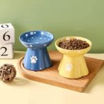 gamelle surélevée patte pour chiot et chaton