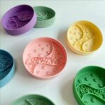 gamelle anti glouton silicone patte pour chien et chat