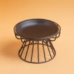 Gamelle surélevée avec support robuste, améliore la posture des animaux.