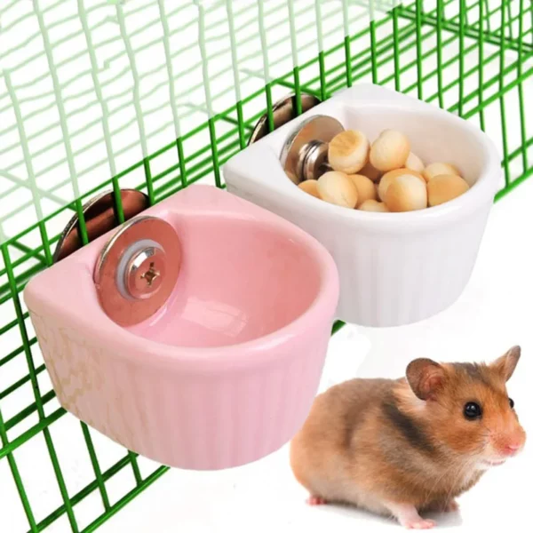 gamelle fixation cage rongeur pour animaux