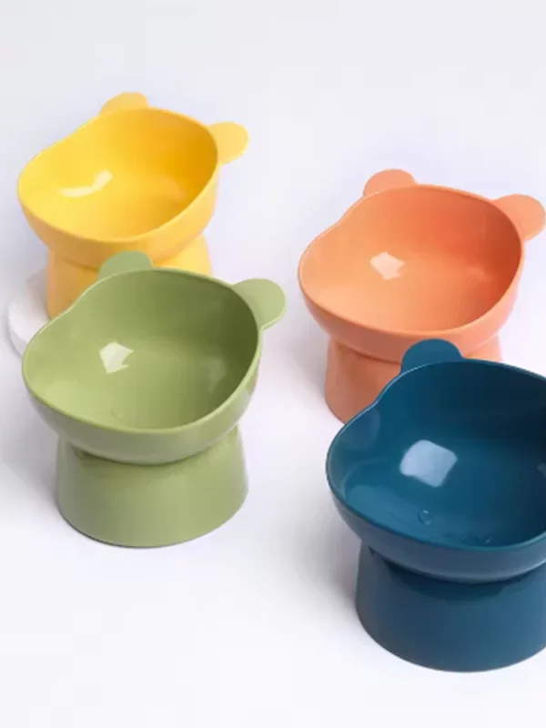gamelle plastique surélevée ours pour animaux