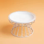 gamelle surélevée support blanc