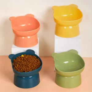 gamelle plastique surélevée ours pour animaux
