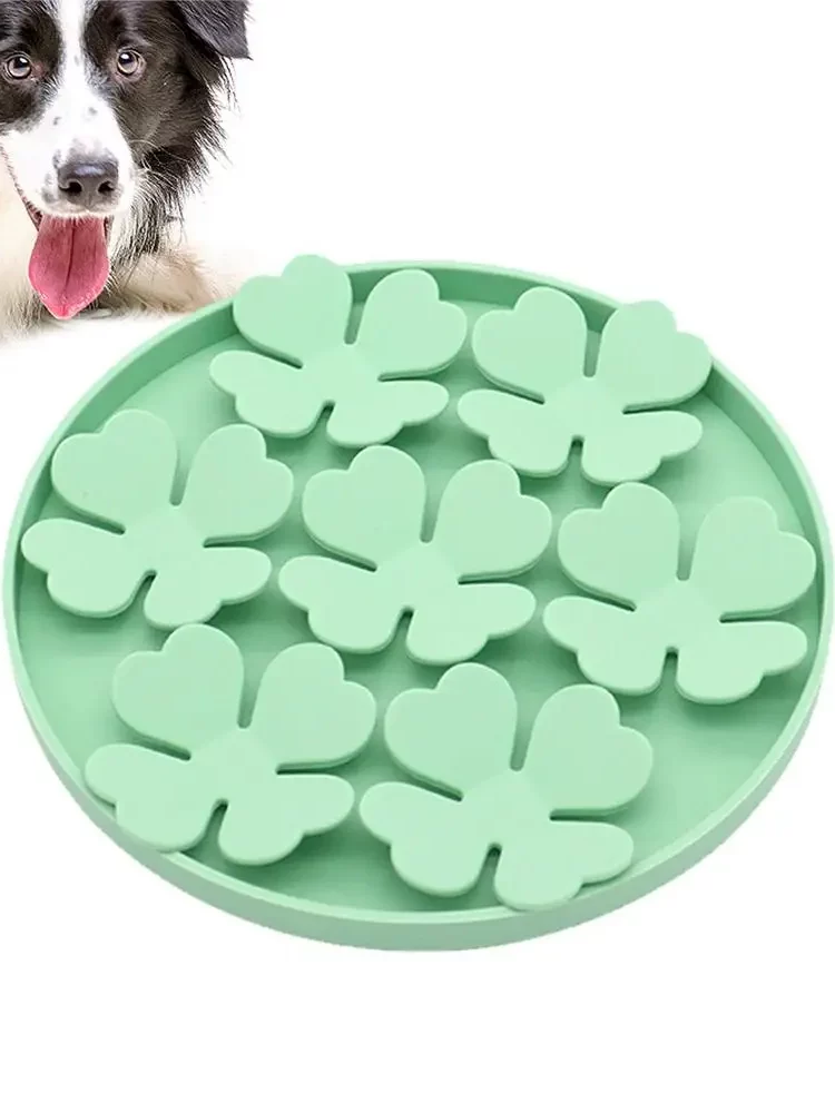 gamelle anti glouton trèfle pour chien et chat