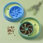 gamelle anti glouton double lune pour animaux