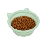 Accessoire pour chat : gamelle pliable facile à transporter